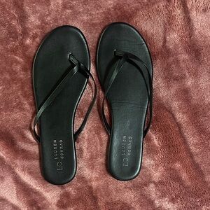 LC Lauren Conrad Elegant Black Sandals